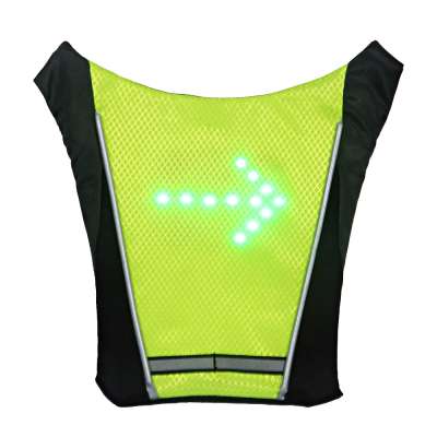 wireless remote control cycling led signal vest