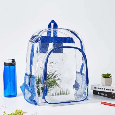 Tarpaulin transparent PVC laptop backpack